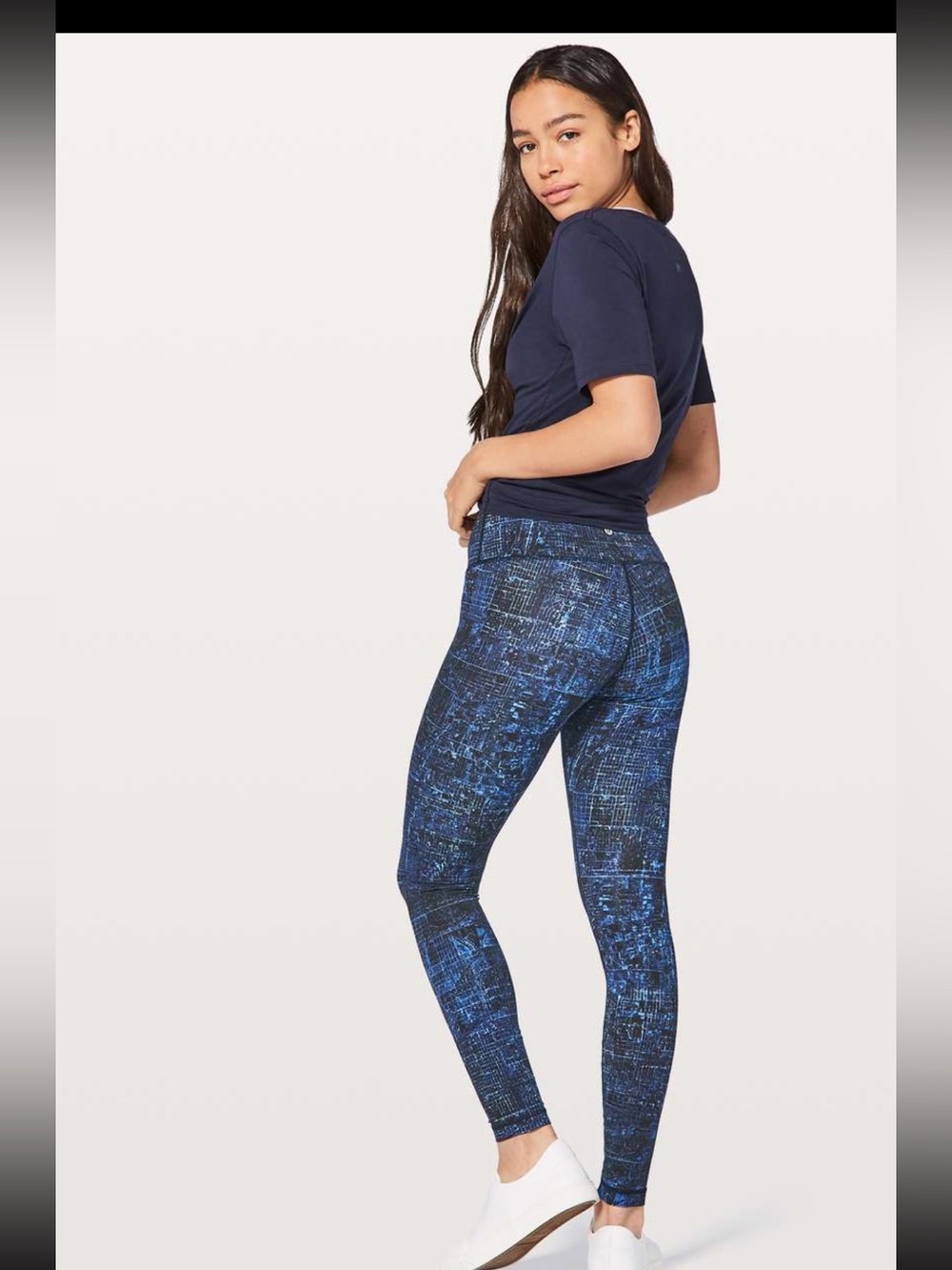#583 Lululemon Wunder Under HR Tight 28” City Lights Multi Black 10
